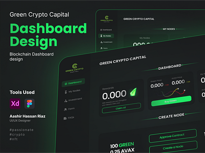 Blockchain Dashboard design app blockchain dashboard design graphic design green ui web app web design