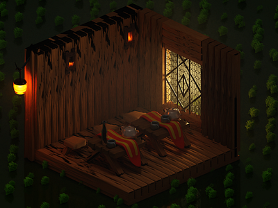 3D: Wood Room