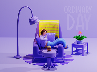 Lying Around 3d art blender3d design digital illustration graphic design illustration lying