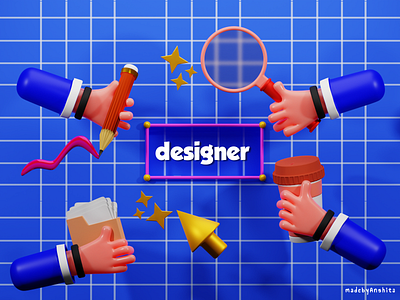 Website Illustration : 3D Design 3d blender3d design graphic design illustration website