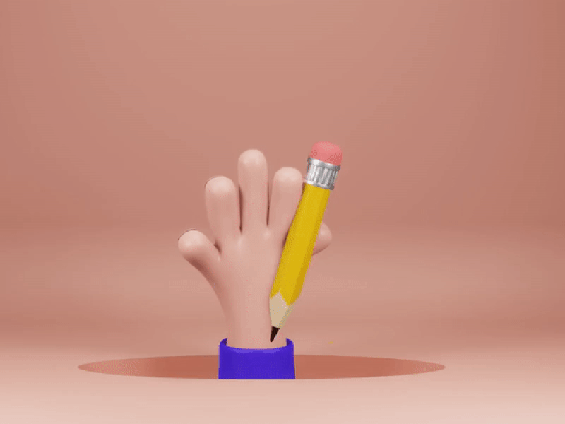 Pencil 3D animation