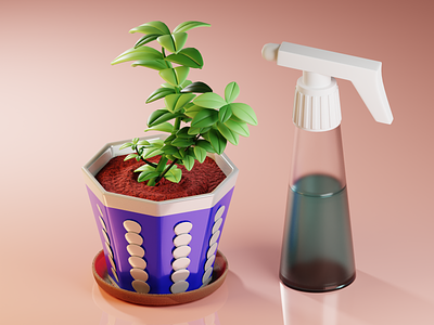Water your plant 3d design digital illustration graphic design illustration