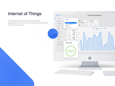 Internet of Things dashboad ui ux ux design