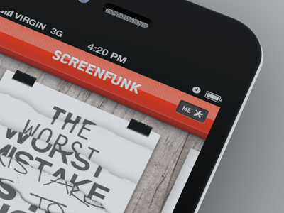 Screenfunk (Retake) interface ios iphone mobile screenfunk ui