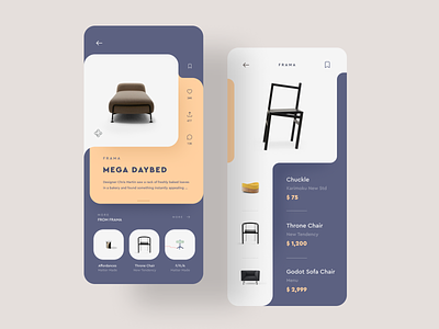Curvy AF 🕺 af app browse dashboard flat furniture ios iphone list minimal mobile sexy shop simple ui ux