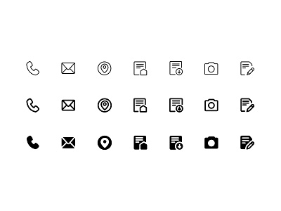 Icon menu contact