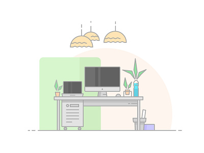 My Desk Designer icon illustration