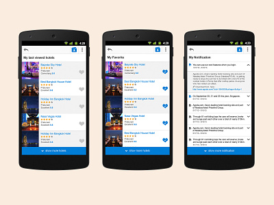 Apps Android UI Activities Page