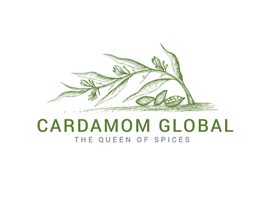 Cardamom Global Logo Design bean branding design illustration leaf logo logo design logo designer minimalist plant tree unique logo vintage vintage logo