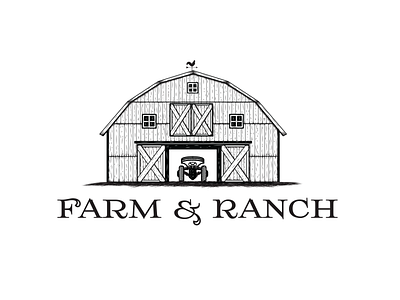 Farm and Ranch Logo Design branding design farm farm and ranch farm house logo farm logo home illustration logo logo design logo designer minimalist ranch ranch logo red barn unique logo