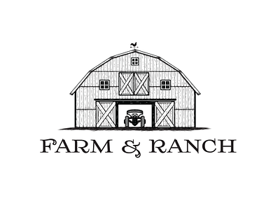 Farm and Ranch Logo Design branding design farm farm and ranch farm house logo farm logo home illustration logo logo design logo designer minimalist ranch ranch logo red barn unique logo