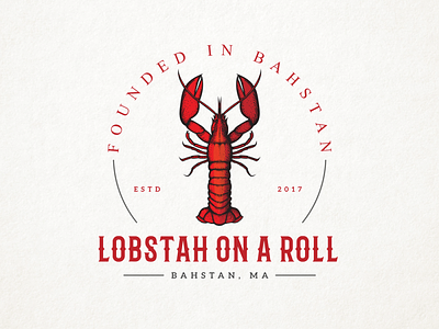 Lobstah On A Roll Logo branding design fish logo food logo graphic design illustration lobster lobster logo logo logo design logo designer minimalist restaurants sea food logo unique logo