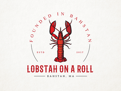 Lobstah On A Roll Logo branding design fish logo food logo graphic design illustration lobster lobster logo logo logo design logo designer minimalist restaurants sea food logo unique logo
