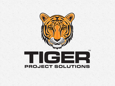 Tiger Project Solutions Logo branding illustration logo logo design logo designer minimalist moscot logo ui unique logo vector