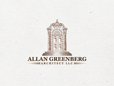 Allan Greenberg Architect Logo Design branding design illustration logo logo design logo designer minimalist ui unique logo vector
