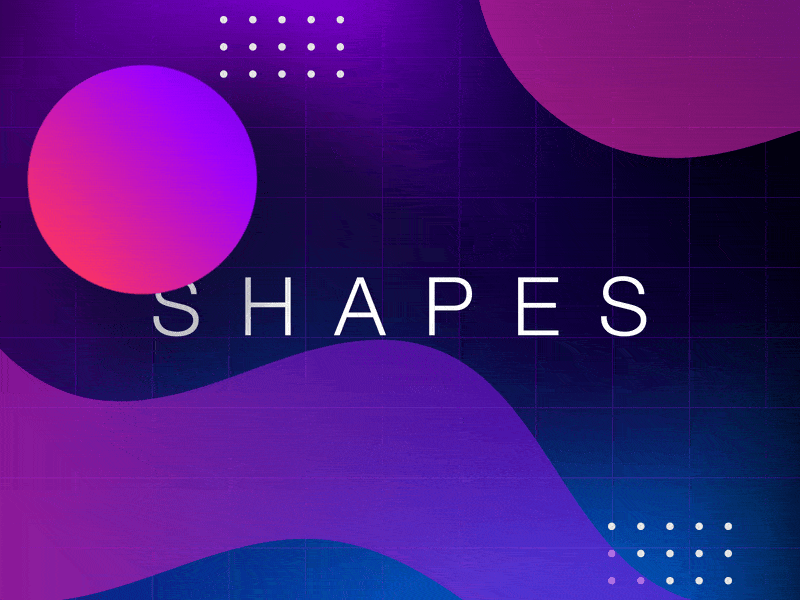 Shapes aftereffects animation illustration