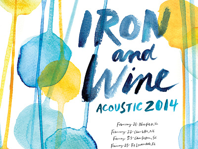 Iron Wine Tour Poster