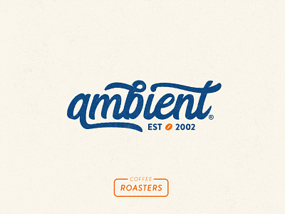 Ambient Coffee Roasters / Wordmark Logo clean coffee design handletter imperfect lettering lettering logo lettermark logo logodesign logotype modern organic smooth texture typography vintage vintage logo wordmark wordmark logo