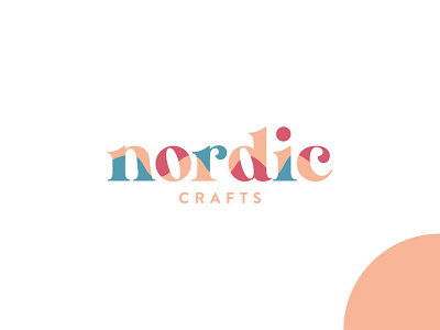 Nordic Crafts / Logotype brand design clean color palette colorful colors craft lettermark logo logo design logodesign logotype minimal modern modern logo nordic simple logo type typography whitespace wordmark