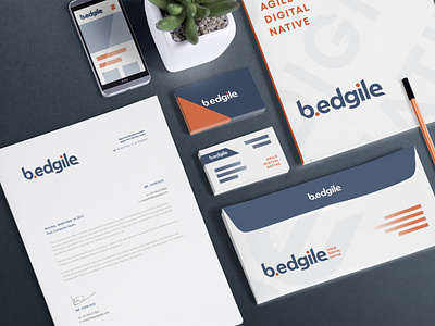 Logotype + Stationery design for b.edgile