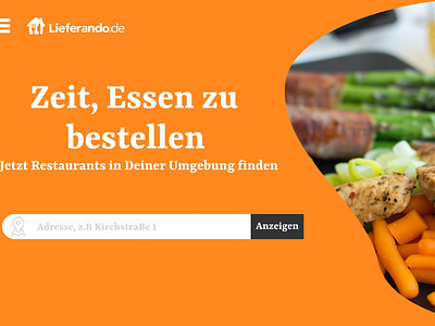 lieferando.de web design germany home illustration redesign ui ux vector web design website design