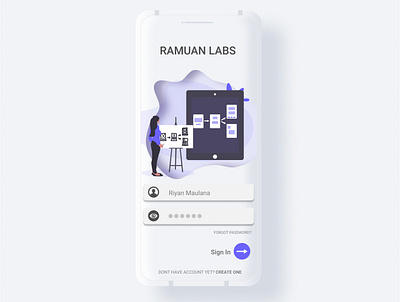 Ramuan Labs androidapp business colourful design germany illustration ui uiux ux