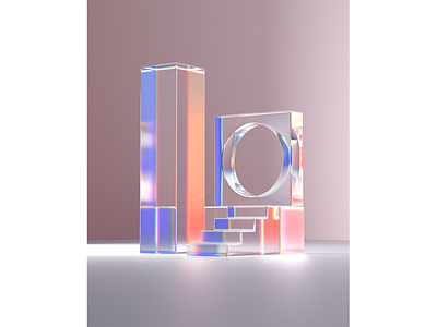 020 - Glass fun 3d 3d art 3d artist abstract cinema 4d design illustration pollo redshift3d sculpture