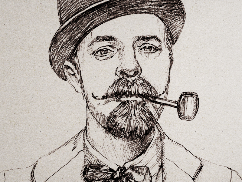 portrait of a man by ira zinenko on Dribbble