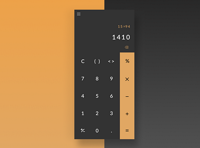 Calculator design ui