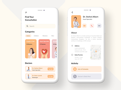 Consulting App app appointment consulting design doctor icon minimal ui ux