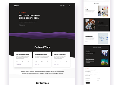 Landing Page app design typography ui ux website