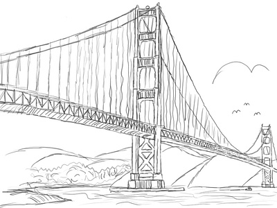 Golden Gate Bridge by Muhammad Jasim on Dribbble