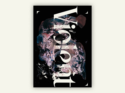 Violent art collage experimental illustration poster poster art typography