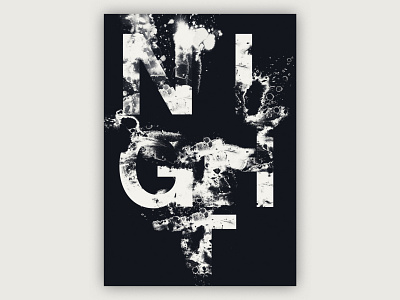 Night design experimental illustration type type art typographic typography