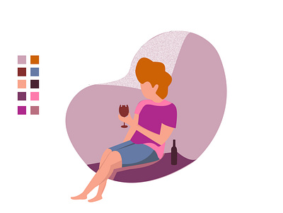 Dreamer adobe illustrator adobe photoshop colour palette dreamer illustration wine