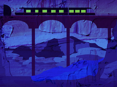 Train Station abstract adobe illustrator design illustration train travel trip
