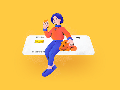 Customized Bank Card Illustration