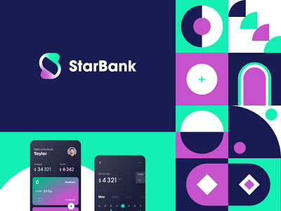 StarBank Branding Final Touch bank card banking brand identity branding business color colorful credit card financial service gradient halo halo lab identity logo logotype online banking pattern startup