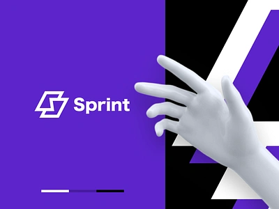 Sprint 3D Print 3d 3d print brand identity branding business color colorful halo halo lab identity logo logotype pattern print print service startup