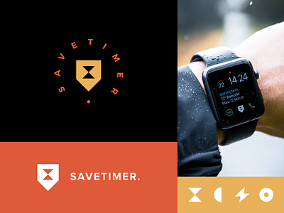 Savetimer App Logo brand design brand identity branding business color colorful halo halo lab identity logo logotype pattern startup time optimization time tracker time tracker branding timing