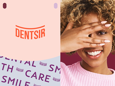 DENTSIR CLINIC brand brand identity branding care colors palette dentist halo health healthcare identity lettering letters logo logo design logotype print simple smile smiley startup
