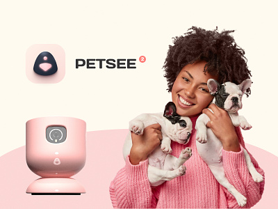 Petsee Camera App Icon animals brand identity brand sign branding domestic animals identity logo logotype packaging pet pets remote remote control safety