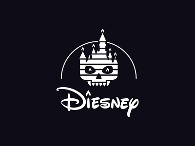 Dawn of the Brands: Diesnay amusement park brand identity brand sign branding dribbbleweeklywarmup entertainment identity logo logotype packaging spooky