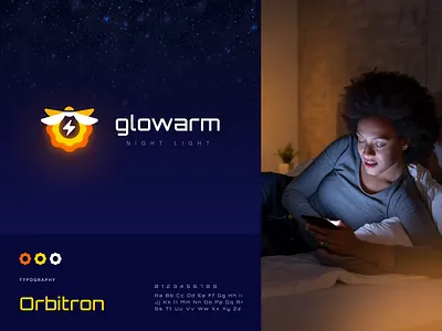 Glowarm Night Light atmosphere brand identity brand sign branding colorful firefly halo halo lab identity illumination light logo logo concept logotype packaging