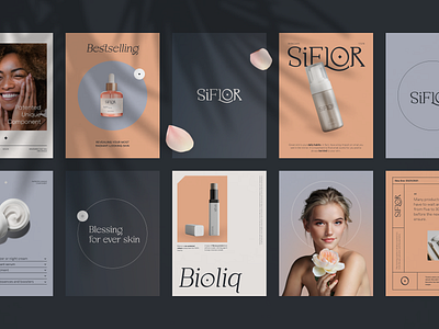 Siflor Aesthetic Branding beauty beauty products brand identity brand sign branding care cosmetic cosmetology identity logo logotype makeup packaging skincare