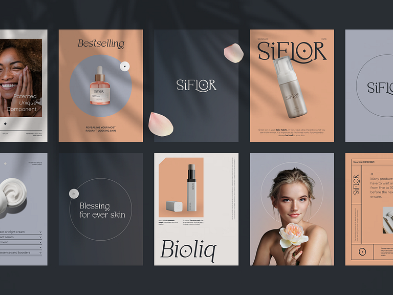 Siflor Aesthetic Branding by Halo Branding for HALO LAB on Dribbble