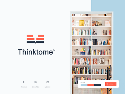 Thinktome Branding Case brand identity brand sign branding courses distance learning educational educational simulation halo lab identity learning library logo logotype online packaging study