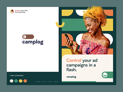 Camplog - Track your ad campaigns ad brand identity branding campaign creative halo lab hero identity log logo logo design logotype marketing packaging smm