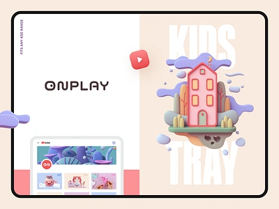 Onplay - Educational Platform for Kids banner brand identity branding dribbble dribble education halo halo lab identity kids logo logo design logotype marketing packaging platform smm social media youtube