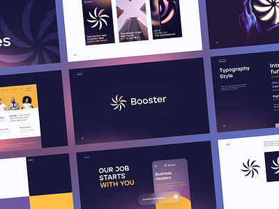 Booster - SaaS Brand Guidelines booster brand book brand design brand guidelines brand identity brand sign branding dribbble dribble halo halo lab identity logo logo design logotype packaging pitch deck presentation social media styleguide